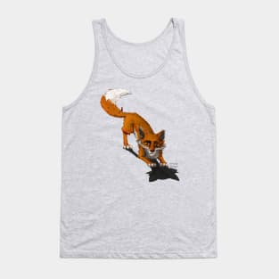 How to live - aware and playful - fox Tank Top